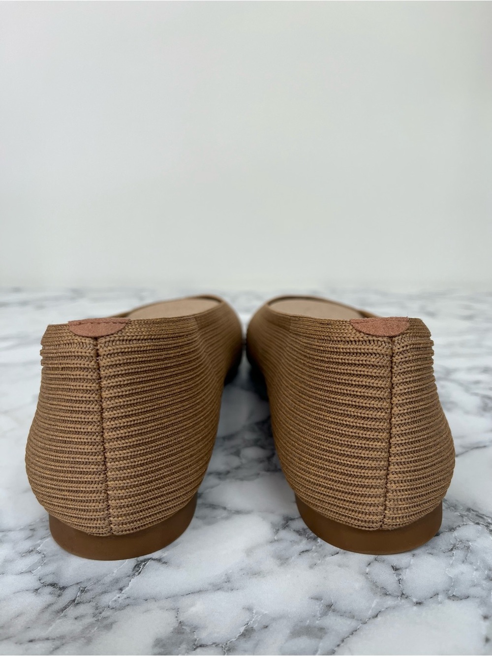 Vivaia Square-Toe V-Cut Margot 2.0 Slip On Ballet Flats Tan Size 43 U.S 11 - Picture 8 of 15